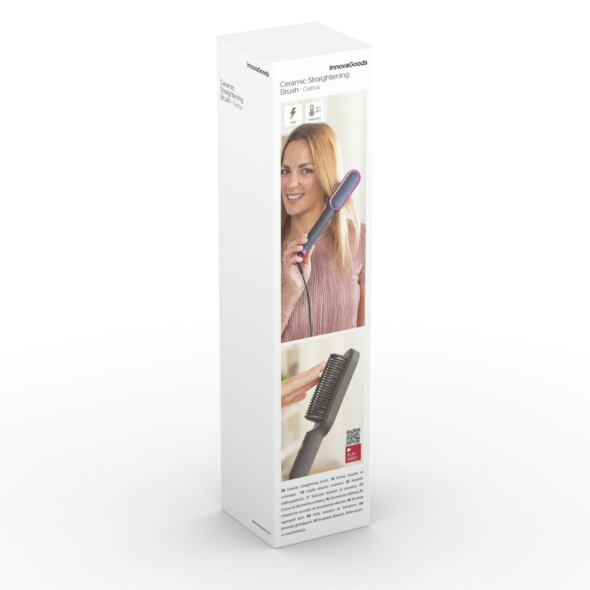 8435527819514_V0103416_100_PACK4.jpg Ceramic Straightening Brush Cestrus InnovaGoods - Image 2